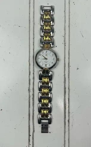 Givenchy Vintage Rare VTG Paris Bracelet Quartz Watch 2 Tone Gold and silver 7ā
