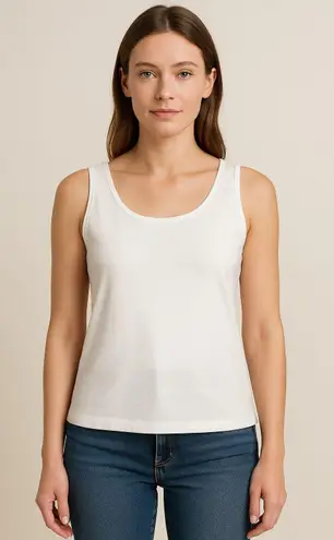 Karen Scott Classic Everyday White Stretch Tank Top XL