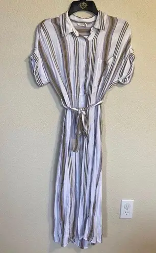 Harper Heritage Striped Button Down Dress