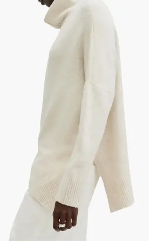 ALLSAINTS Lock Roll Neck Asymmetric Wool Sweater Size XS