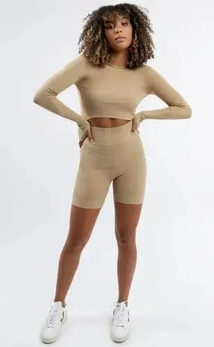 Atoir Noah Knit Shorts in Sepia X