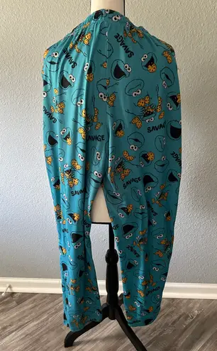 Sesame Street Cookie Monster Savage Sleep Lounge Pajama Pants Size XL