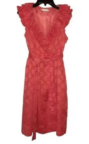 London Times Coral Dress Size 2