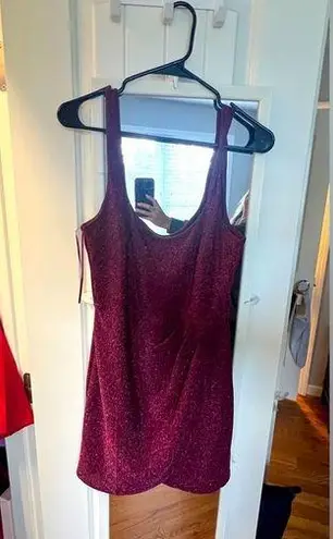 Francesca's Francesca’s maroon sparkle dress