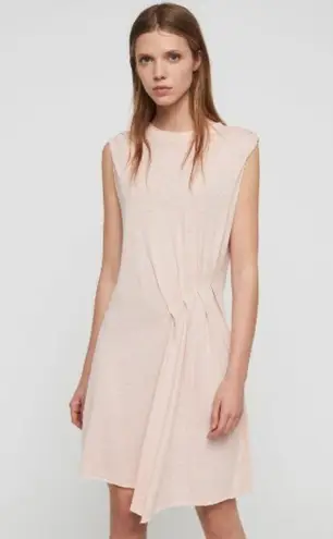 ALLSAINTS ππ Duma Dress Pleated Asymmetric Pink
