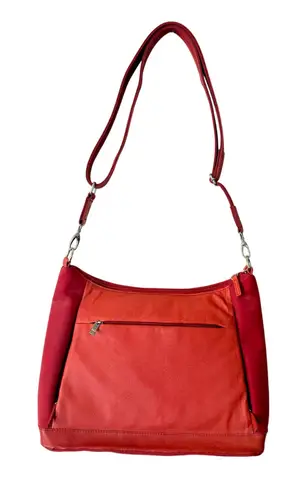 Gun Tote'n Mamas Concealed Carry Handbag Leather Shoulder Bag Red Red