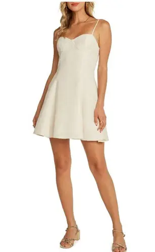 Willow Hampton Ivory Sleeveless Mini Dress Women's Size XS NWT