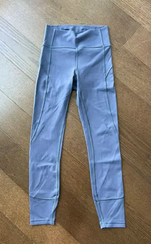 Lululemon blue in movement leggings