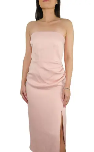 Cushnie Blush Pink Strapless Asymmetrical A