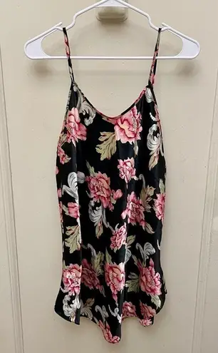 Night Gown Nighty Slip Dress Chemise Teddy Floral Vintage Size Small