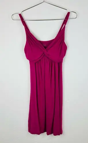 Edge Clothing Pink Sleeveless Mini Dress Twist Front Medium Stretchy & Stylish