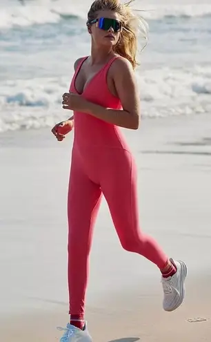 FP MOVEMENT Never Better Onesie Romper Neon Coral NWT Pink Size M