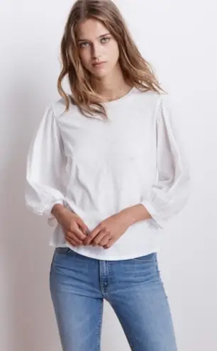 Velvet graham & spencer simpson cotton slub tee S White