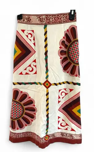 LA DoubleJ Baia Skirt Midi Skirt Size S Red