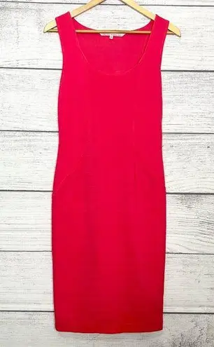 Rachel Roy Red Sleeveless Scoop Neck Bodycon Bandage Dress Size 6 Small