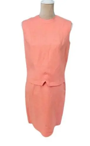 Vintage 1960's Jackie O Moygashel Irish Linen Skirt Suit Small