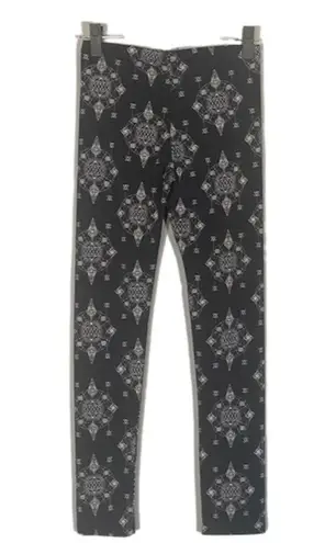 Foster Grant Folter Black & White Geo Goth Alternative Leggings Women Sz M