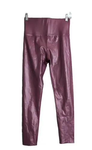 CARBON38 Mauve High Waisted Shiny Sleek Liquid Leggings S Pink