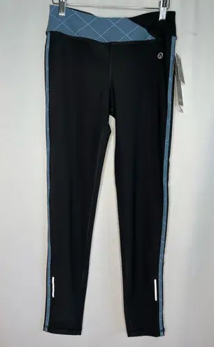 vogo athletica capri leggings in black and little boy blue size S small NWT NEW
