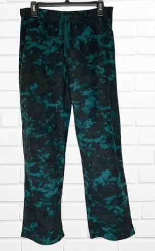 Jenni Intimates Women's XS Cozy Fleece Lounge Pant Tie Dye Pajama New Black