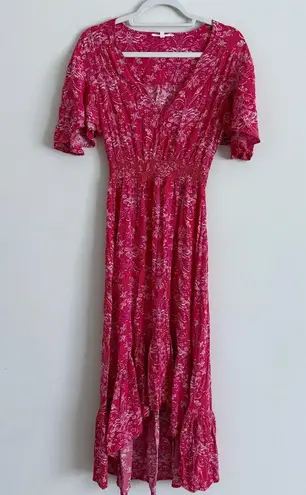 Abel the label Anthropologie Red Boho CottageCore Flowy Dress Size XS