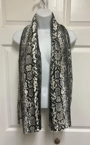UNBRANDED Raven Snake Printed Tube Scarf Black