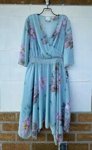 Ted Baker London Dannyel hankerchief mint fairycore dress Sz 3/12 Green