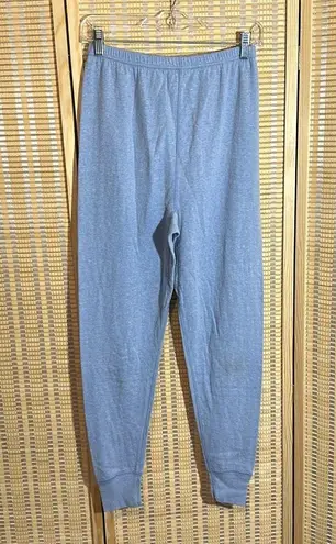 Vintage Two Piece Light Blue Pajama Set JE Morgan Top La Dees Bottoms XL Size L