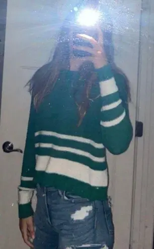 Green Striped Sweater