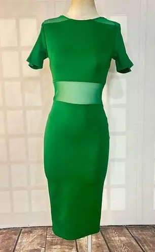 AX Paris  Green Bodycon Mesh Dress Size 8