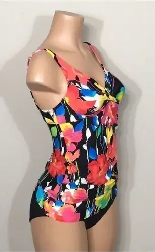 Anne cole tummy control floral tankini set. New
