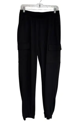 Ashley Stewart NWT High Rise Cargo Joggers in Black - Size 14