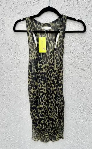 Isabel Marant Etoile Leopard Cameron Tank Skirt Set Black Womens Top US6 Skirt 8 Size M