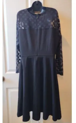 NWT Love x Design Stella & Dot Black Midi Dress Size 1X Elegant Plus Size