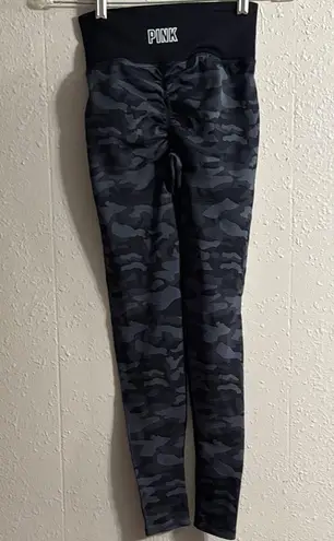 PINK Victoria's Secret Black and Gray High Waist Leggings Size XS