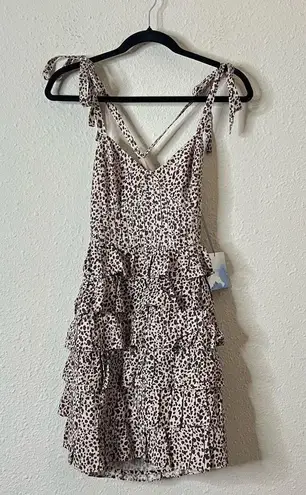 Majorelle REVOLVE  Beth Mini Dress in Zaharo Leo Animal Print NEW Size Small