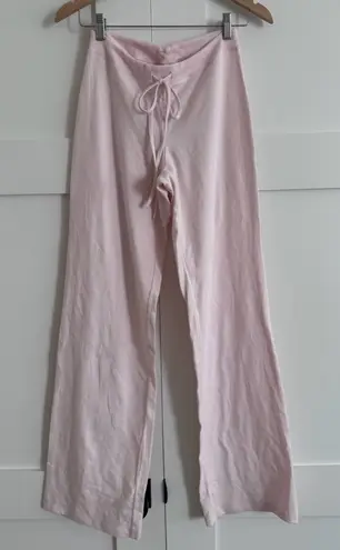 SKIMS  Cotton Jersey Straight Leg Pant in Barely Pink, Size Small - Image 1