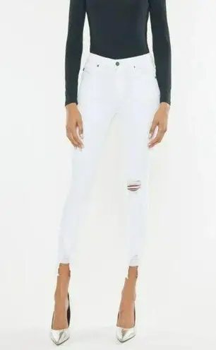 Kancan High Rise Ankle Skinny White Jeans Size 0 23 Stretchy Denim Kendra NWT
