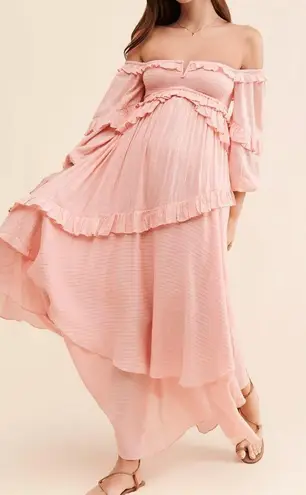 Spell & The Gypsy Clementine Mermaid Maxi Dress Pink Size XS