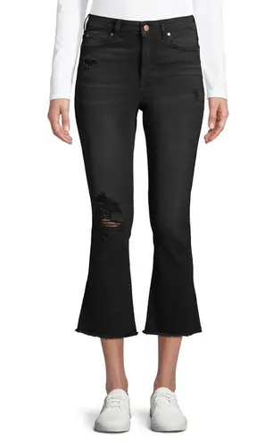 NOBO Black Crop Flare Jeans Modern Style Size undefined