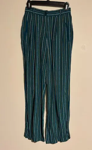 Norton Mcnaughton EUC Blue, Orange & White Striped Floral Patterned Outfit 6P/8P