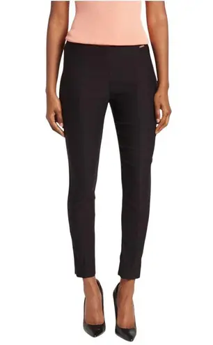 T Tahari New Pull On Pants Slacks Stretchy Ankle Invisible Zipper Black S