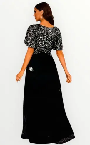 Black & Silver Sequins A