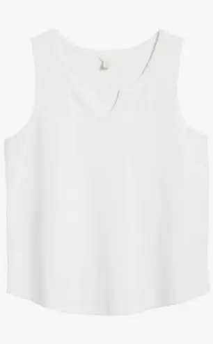 Caslon ππ Thermal Tank Top ~ White Medium M NWT