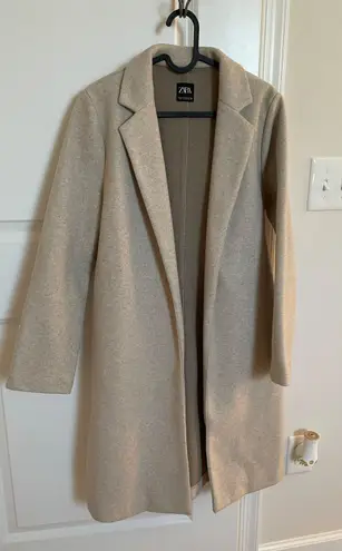 ZARA Elegant Beige Peacoat