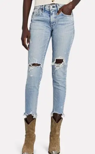 Moussy Vintage Altawoods Distressed Cropped Skinny Jeans size 25