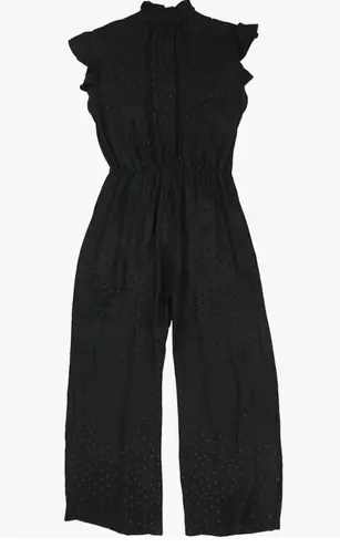 Rebecca Taylor - Women’s Silk Jumpsuit Hearts Pattern Night Out Cocktail Career