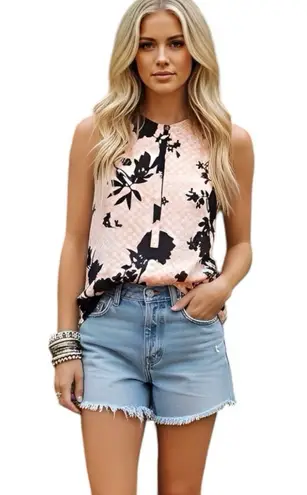 ALC Frank A.L.C Womens Blouse Sz XS Bohemian Boho Retro Cottage Coastal cowgirl Designer