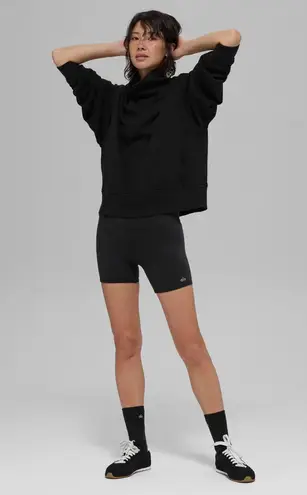 Alo Yoga Hazy Mock Neck Pullover Black XS