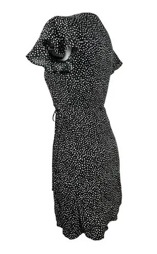 Harper Heritage Black and White Polka Dot Wrap Dress size XS NWT